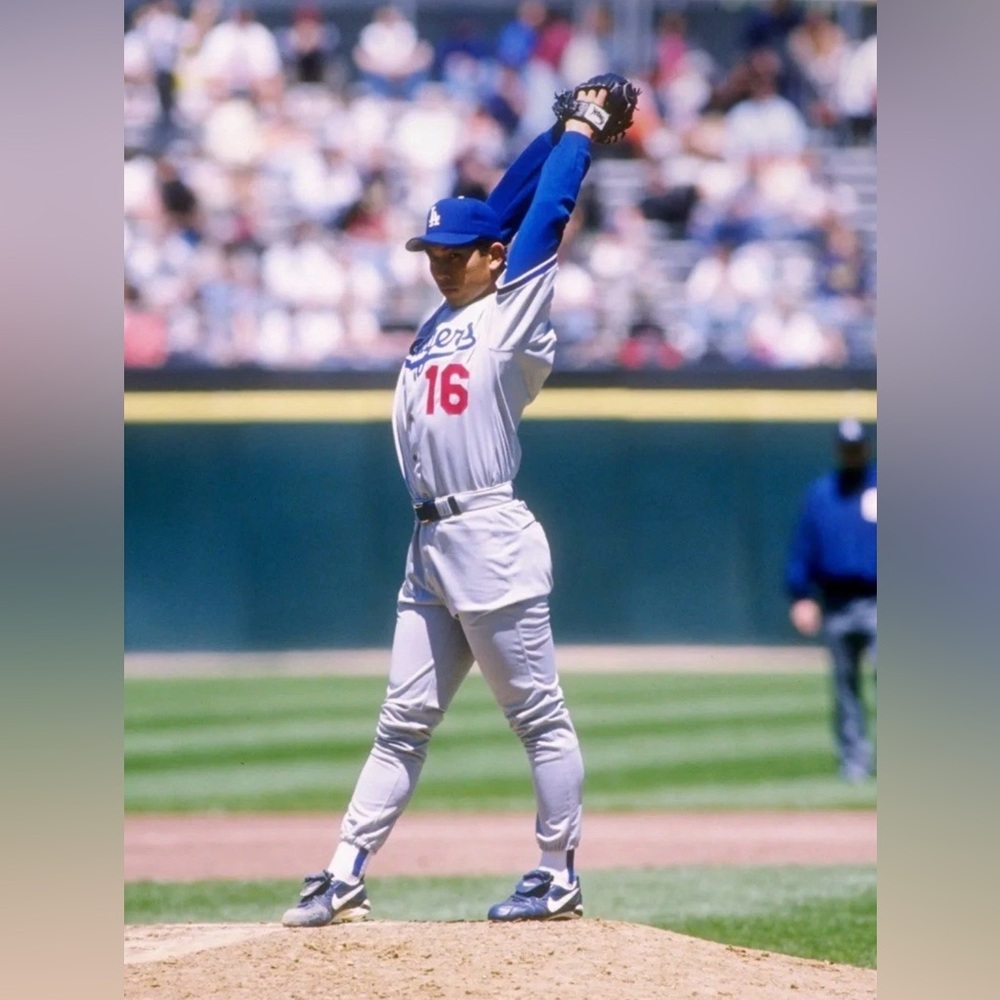 Majestic Authentic LA Dodgers Road Hideo Nomo #16 Japan MLB Jersey Men’s Sz: XXL - Picture 2 of 6